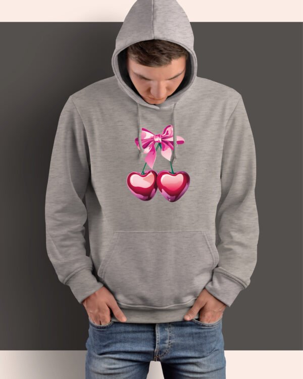Bluza z kapturem <br>z Wisienkami Serduszkami