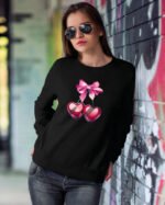 Bluza Sweatshirt <br>Z Wisienkami Serduszkami