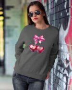 Bluza Sweatshirt <br>Z Wisienkami Serduszkami