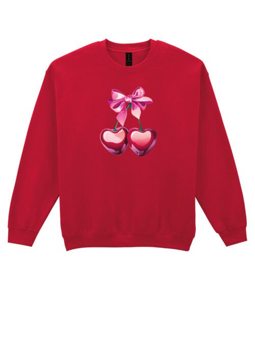 Bluza Sweatshirt Z Wisienkami Serduszkami