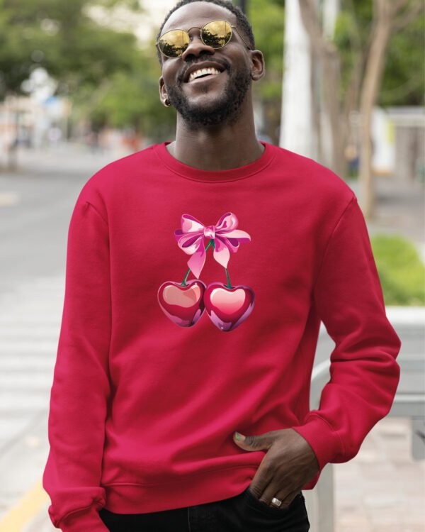 Bluza Sweatshirt <br>Z Wisienkami Serduszkami