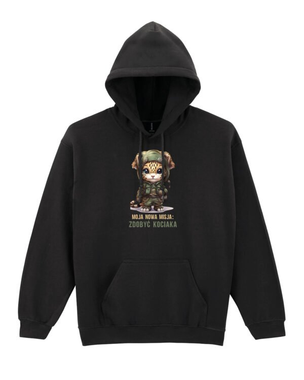 Bluza z kapturem Kociak Żołnierz Kot