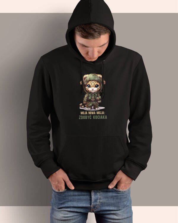 Bluza z kapturem <br>Kociak Żołnierz Kot