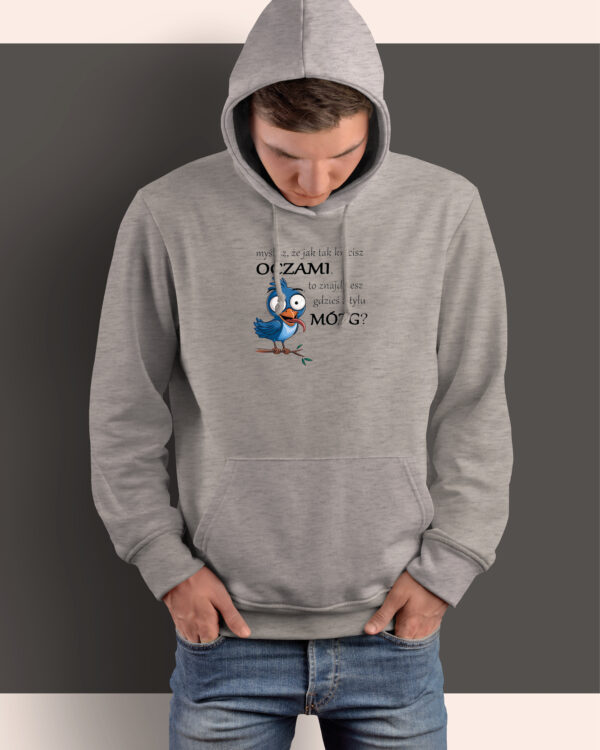 TL1076BK Tshirt Hoodie Sweater SIM15 Bluza z kapturem <br>Myślisz że znajdziesz mózg?