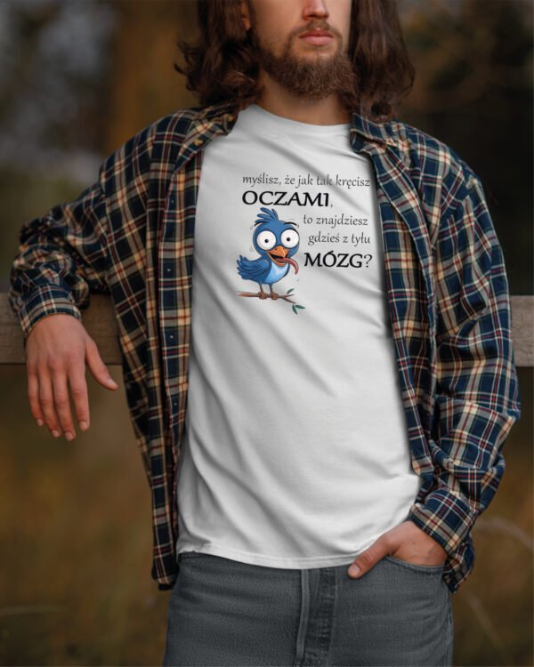 Koszulka śmieszna <br>Myślisz że znajdziesz mózg?