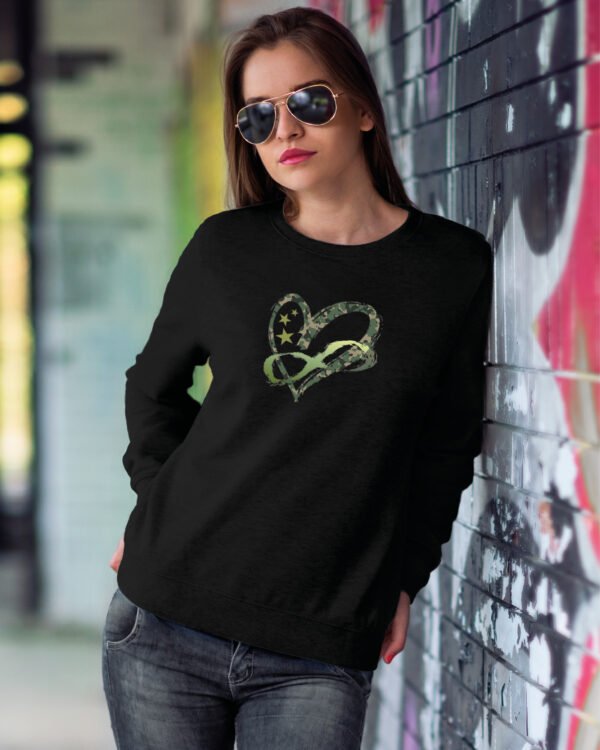 Bluza Sweatshirt <br>Wojskowe Serce