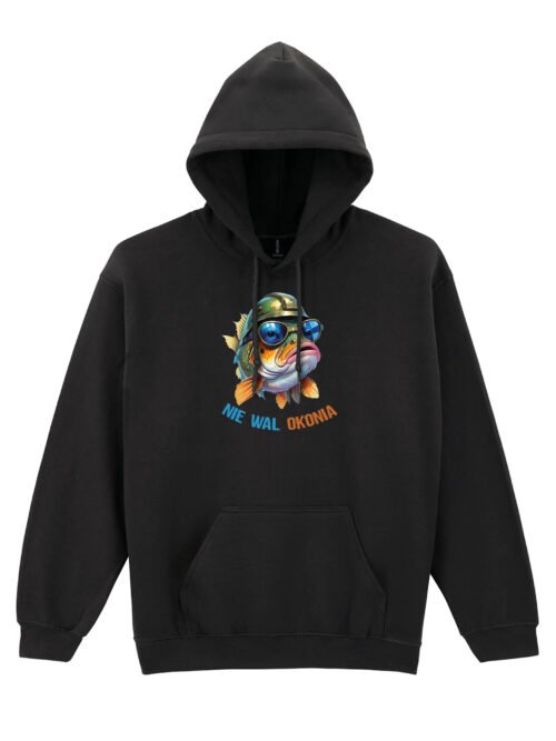Bluza z kapturem Wędkarska Nie wal okonia