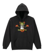 Bluza z kapturem z nadrukiem Żaba Joga Zen