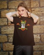 Koszulka z nadrukiem <br>Żaba Joga Zen