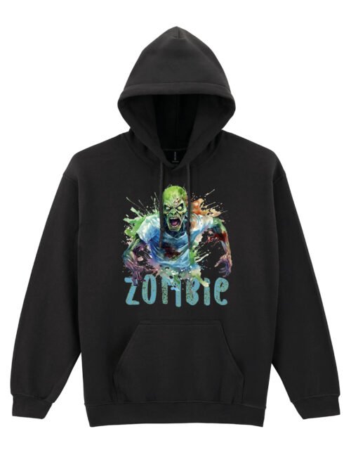 Bluza z kapturem z nadrukiem Zombie