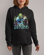 TL0327 Tshirt Hoodie Sweater SIM11 Bluza z kapturem z nadrukiem Zombie