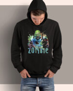 TL0327 Tshirt Hoodie Sweater SIM12 Bluza z kapturem z nadrukiem Zombie