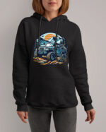 TL0360 Tshirt Hoodie Sweater SIM11 Bluza z kapturem z autem terenowym <br>Off-Road 4x4 Przygoda