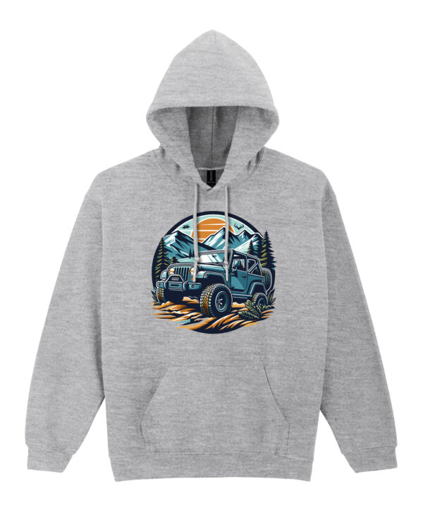 TL0360 Tshirt Hoodie Sweater SIM13 Bluza z kapturem z autem terenowym Off-Road 4x4 Przygoda
