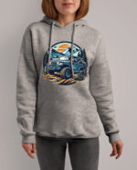 TL0360 Tshirt Hoodie Sweater SIM14 Bluza z kapturem z autem terenowym <br>Off-Road 4x4 Przygoda
