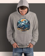 TL0360 Tshirt Hoodie Sweater SIM15 Bluza z kapturem z autem terenowym <br>Off-Road 4x4 Przygoda