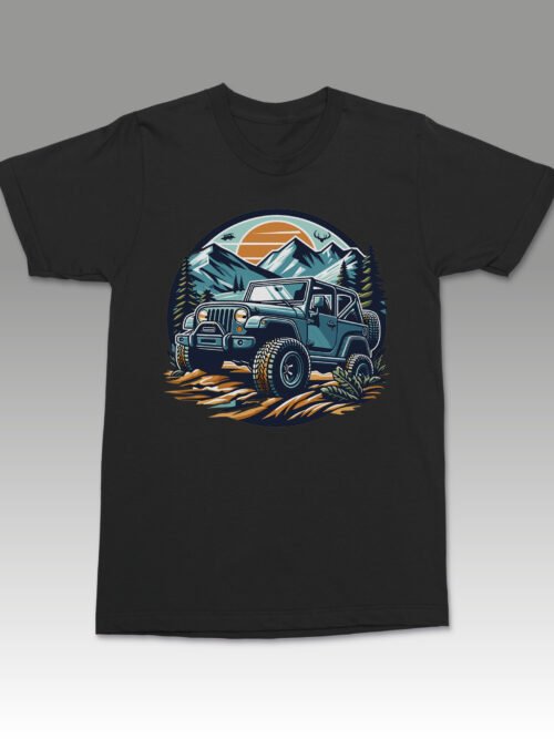 Koszulka z autem terenowym Off-Road 4x4