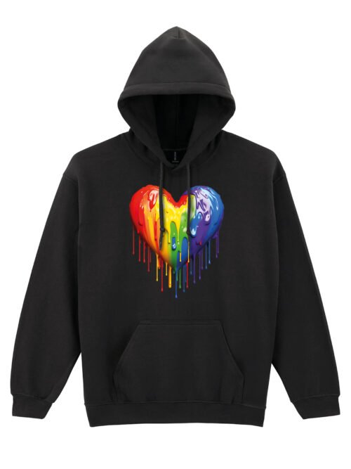 Bluza z kapturem Tęczowe serce