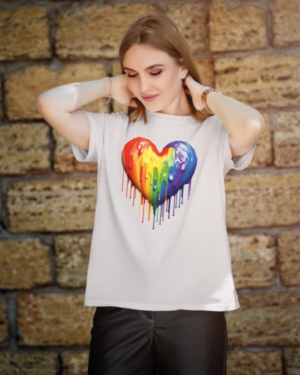 Koszulka Pride <br>Tęczowe serce