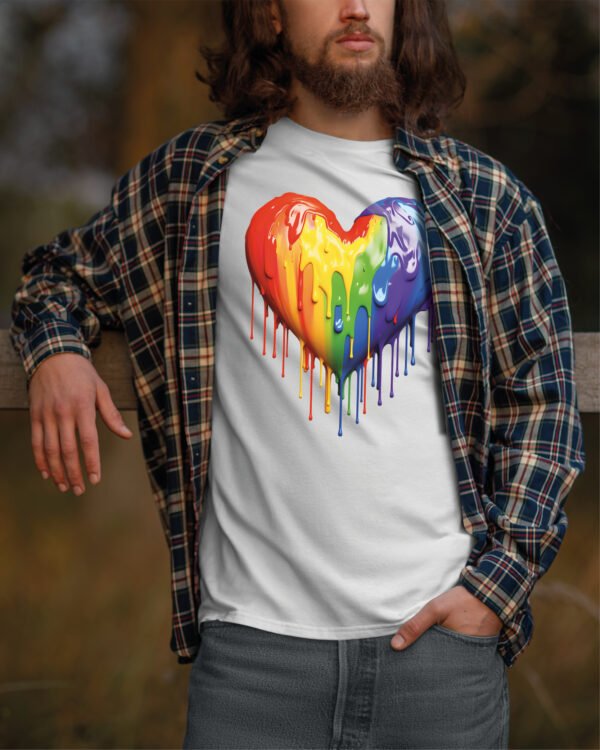 Koszulka Pride <br>Tęczowe serce