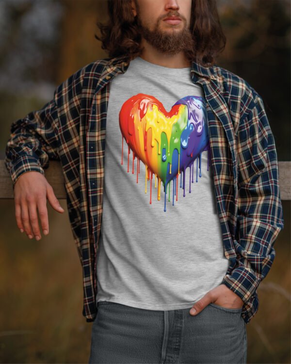 Koszulka Pride <br>Tęczowe serce