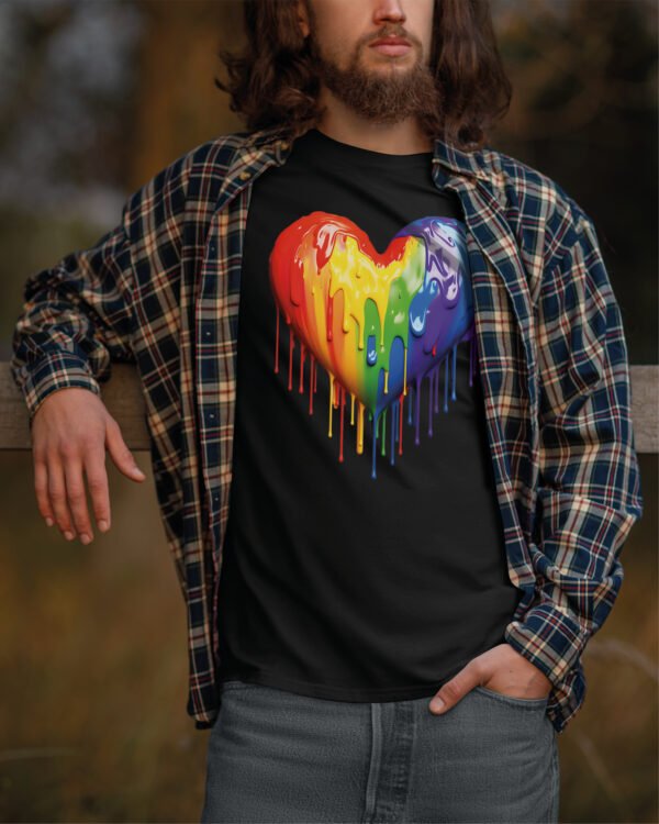 Koszulka Pride <br>Tęczowe serce