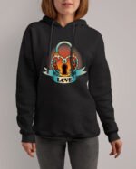 Bluza z kapturem LOVE Serce Kłódka