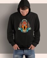 Bluza z kapturem LOVE Serce Kłódka