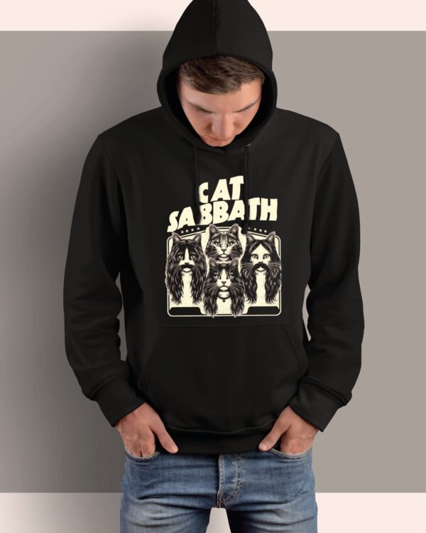 Bluza z kapturem Cat Sabbath Rockowe Koty