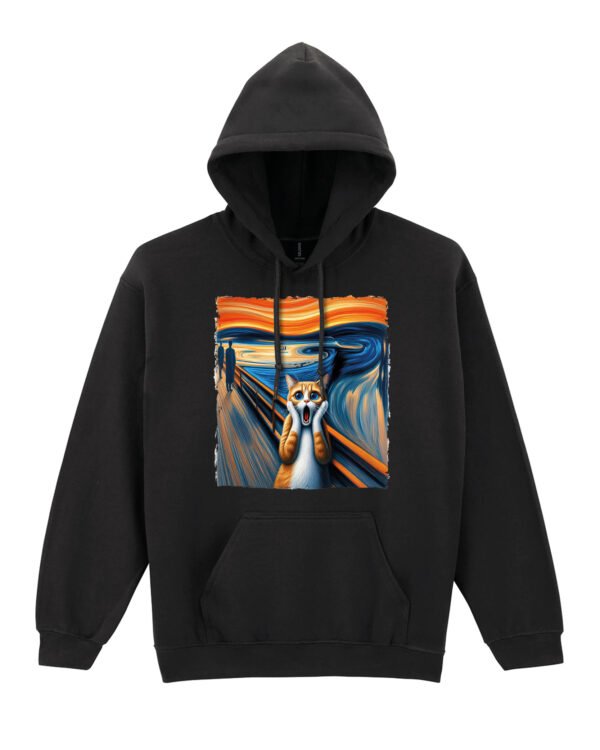 Bluza z kapturem <br>Krzyk Edvard Munch Parodia Kot