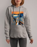 Bluza z kapturem <br>Krzyk Edvard Munch Parodia Kot