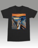 Koszulka z kotem Krzyk Edvard Munch