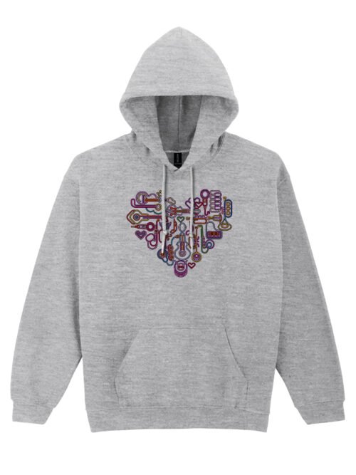 Bluza z kapturem Serce z Instrumentów