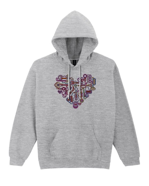 Bluza z kapturem Serce z Instrumentów