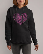 TL0535 Tshirt Hoodie Sweater SIM11 Bluza z kapturem LOVE w kształcie serca