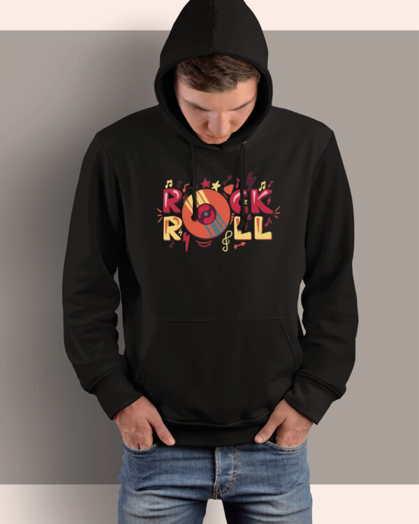 TL0537 Tshirt Hoodie Sweater SIM12 Bluza z kapturem Rock and Roll Płyta