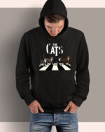 TL0544BK Tshirt Hoodie Sweater SIM12 Bluza z kapturem <br>The Cats parodia Beatlesów