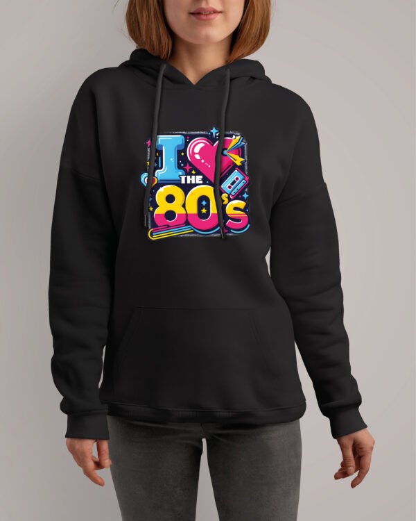 Bluza z kapturem <br>I love the 80s Lata 80