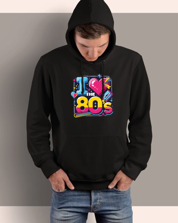 Bluza z kapturem <br>I love the 80s Lata 80