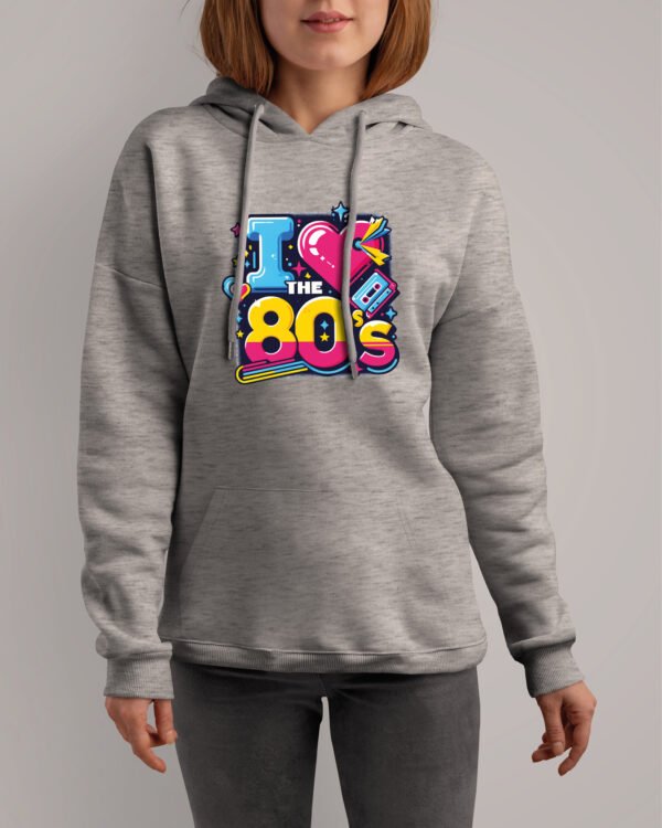 Bluza z kapturem <br>I love the 80s Lata 80