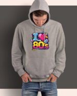 Bluza z kapturem <br>I love the 80s Lata 80