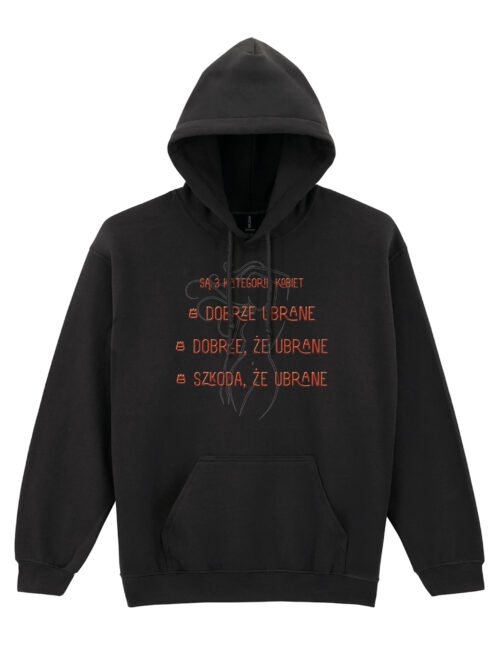 Bluza z kapturem 3 kategorie kobiet