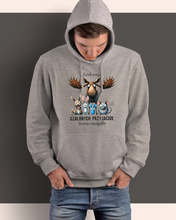 Bluza z kapturem <br>Szalony Przyjaciel