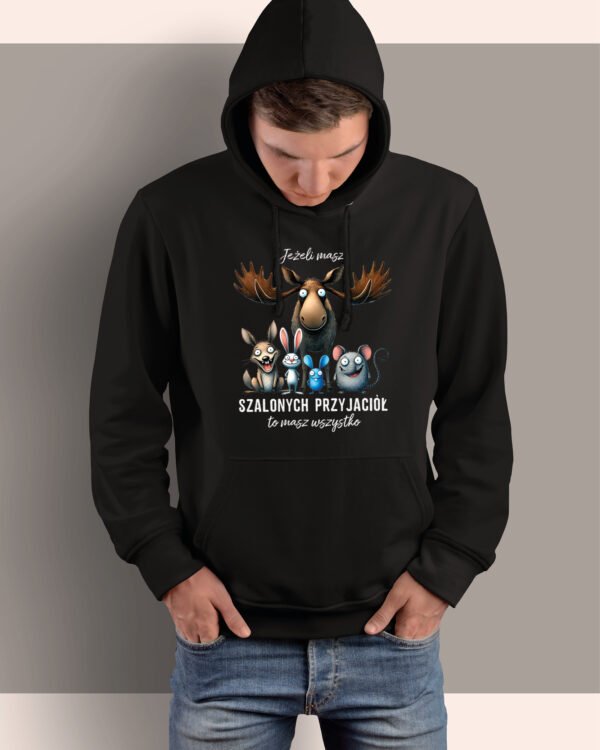 Bluza z kapturem <br>Szalony Przyjaciel