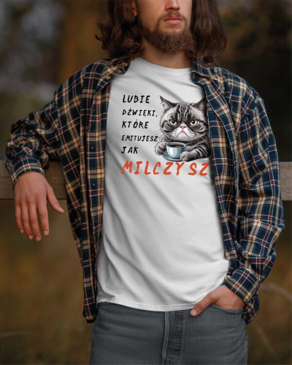 Koszulka z kotem <br>Lubię jak milczysz