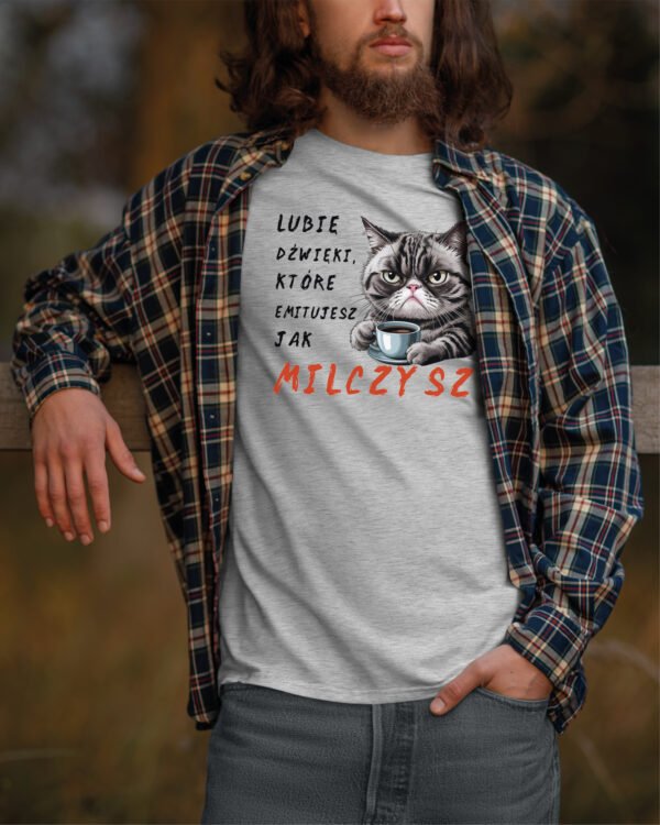Koszulka z kotem <br>Lubię jak milczysz