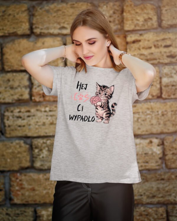 Koszulka z kotkiem <br>Coś Ci wypadło