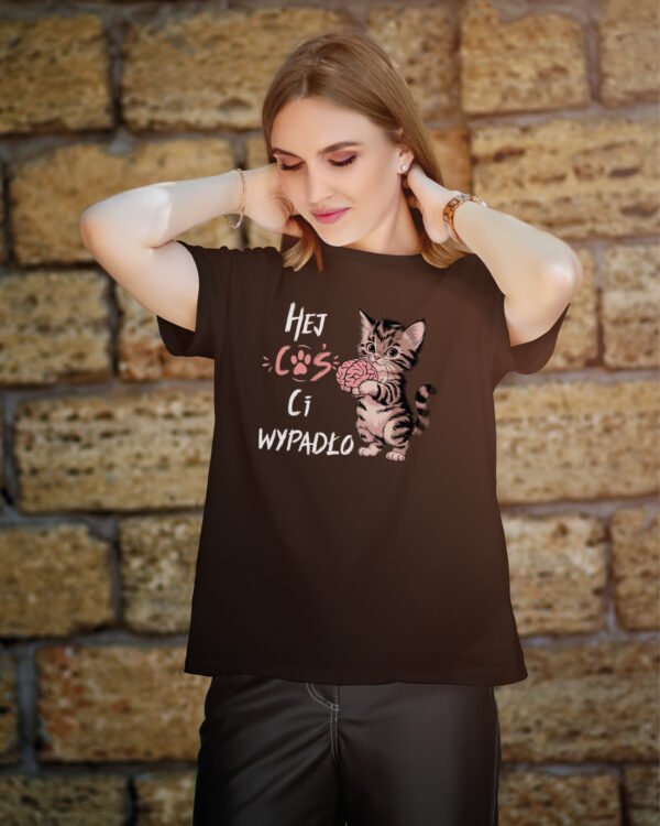 Koszulka z kotkiem <br>Coś Ci wypadło
