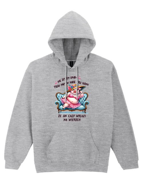 Bluza z kapturem Nie jestem gruba