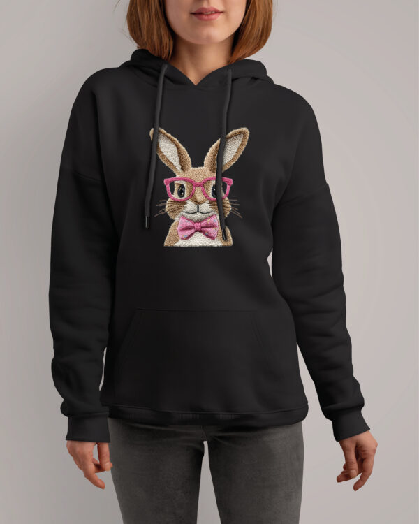 TL1147 Tshirt Hoodie Sweater SIM11 Bluza z kapturem <br>Zając z muszką Wielkanoc